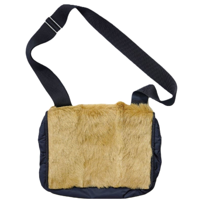 Early 00s【PRADA SPORT】Kid fur docking nylon sho Early 00s【PRADA SPORT】Kid fur docking nylon sho