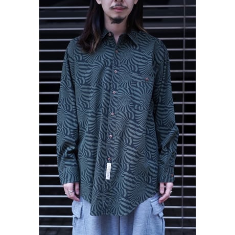 90s Geometric pattern L/S shirt