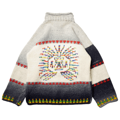 Vintage Ecuador Hand Knit Sweater / 太陽