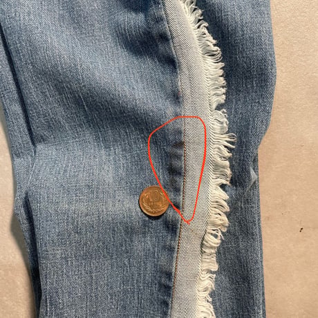 Euro Design Flare Denim Pants