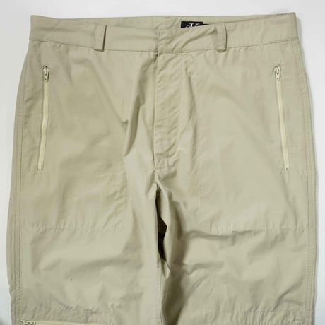 2002's "Calvin Klein" 6 Pockets Nylon × Cotton Wide Straight Pants