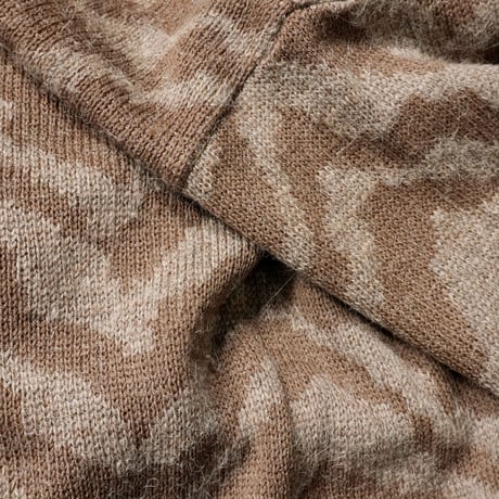 90s- Euro Wool × Alpaca patterned knit sweater