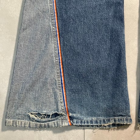 90-00s Side line Baggy Flare Denim
