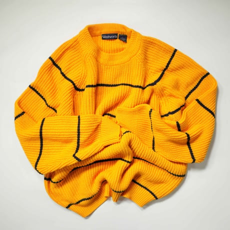 90s Border Knit Sweater