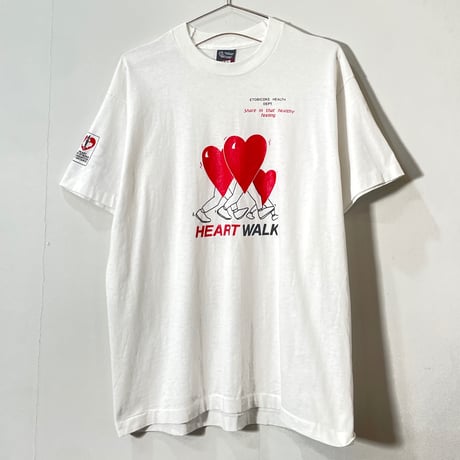 90s 「HEART WALK」Printed T-shirt