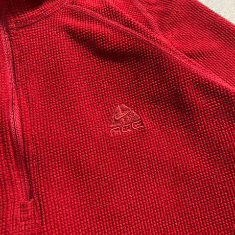 00s "NIKE ACG" Half zip thermal Cutsew