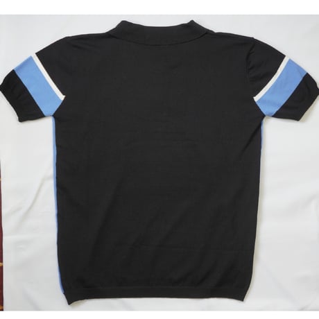 Side line knit polo shirt
