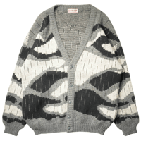 90s- Euro All patterned Knit Cardigan