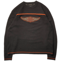 90s "HARLEY-DAVIDSON" Logo Knit Sweater