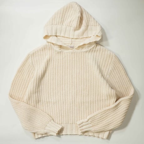 90s Cotton Knit Hoodie