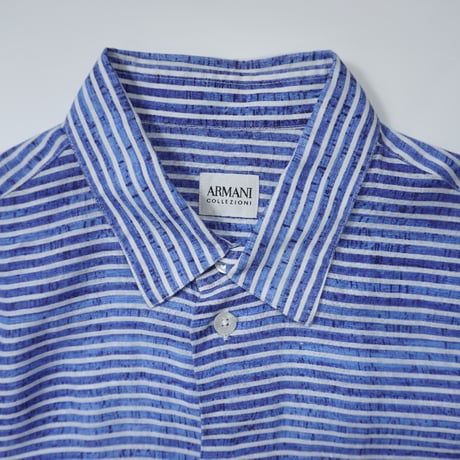 "ARMANI COLLEZIONI" Border Linen shirt