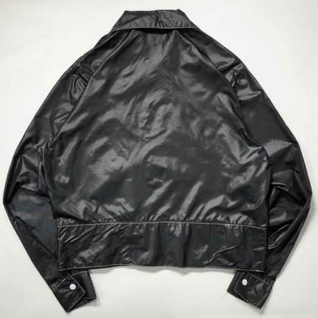 70s-80s White stitch design Nylon Short length Jacket