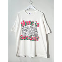 90s 「WHERE IS SANTA CLAUS?」 Print T-shirt
