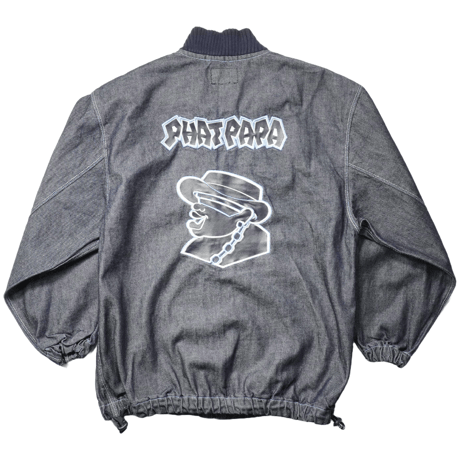 00s Embroidery design Denim Blouson