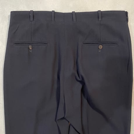 90s "DONNA KARAN" 2tuck Navy Slacks