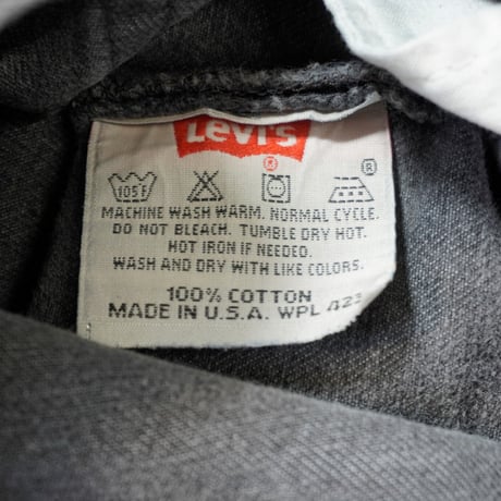 90s 【Levi's】501 black made in USA