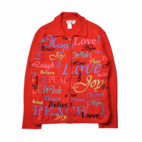 90s Y2K Style Cotton Zip Up knit