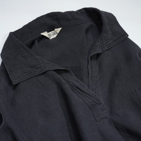 80s "Jean Paul GAULTIER" Rayon linen  skipper shirt