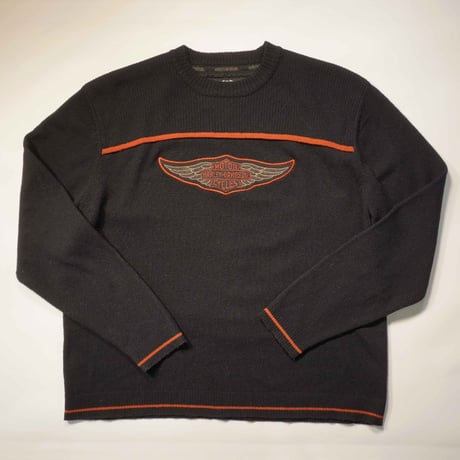 90s "HARLEY-DAVIDSON" Logo Knit Sweater