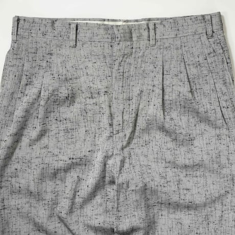 80s- Silver Gray 2 Tuck Slacks