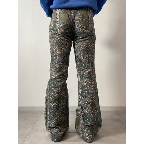 Euro gobelin fabric bell bottom