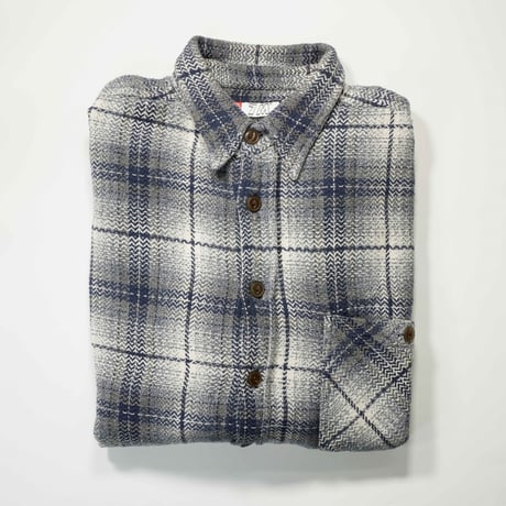 90s-00s Ombre check L/S shirt