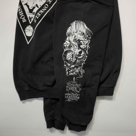 90s Euro Printed sleeve Sweat shirt