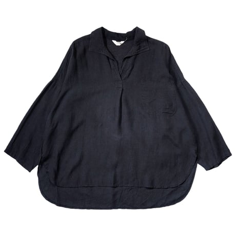 80s "Jean Paul GAULTIER" Rayon linen  skipper shirt
