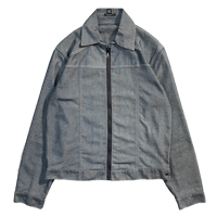 00s- Euro Denim Zip up Short Jacket