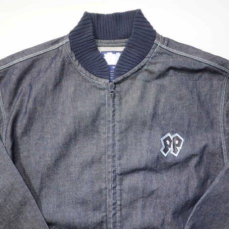 00s Embroidery design Denim Blouson