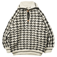 Vintage Ecuador Hand Knit Sweater