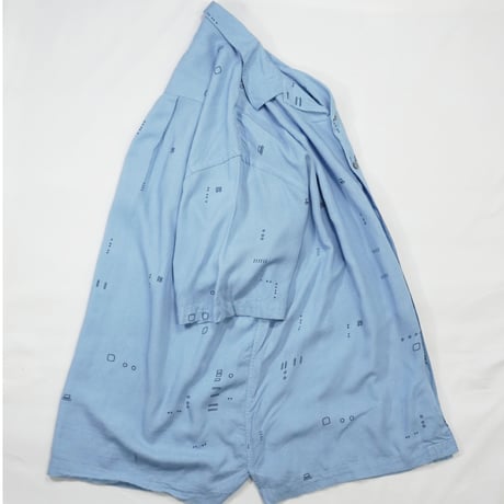 90s 【PERRY ELLIS】 Rayon S/S shirt
