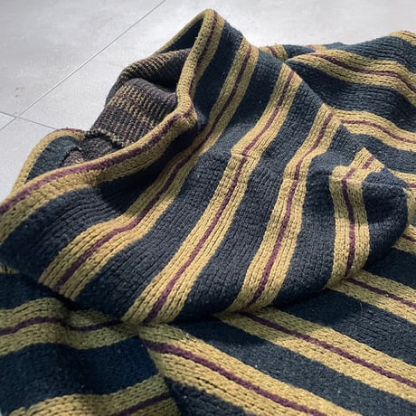 80s- Stripe Knit Hoodie