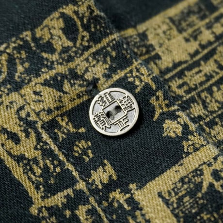 90s "CHICO'S DESIGN" Kanji patterned L/S shirt