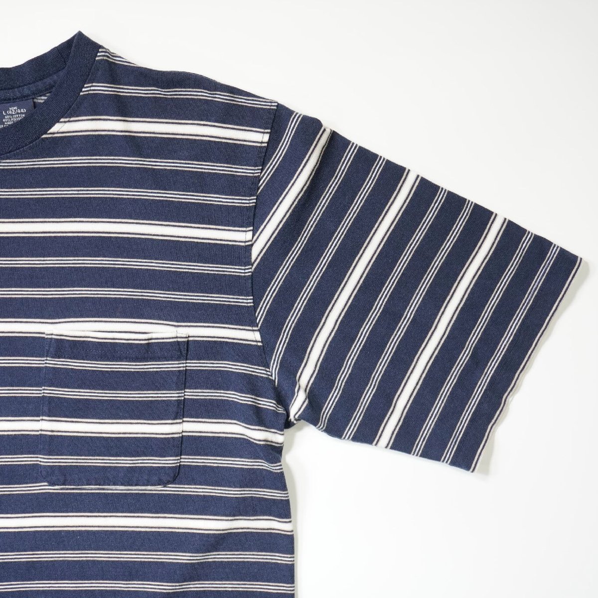 PURITAN ボーダー Tシャツ 90-00's Puritan ボーダー柄 ポケットTシャツ - used&vintage