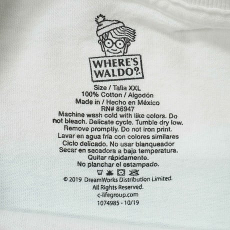 "WHERE'S WALDO?" Printed long sleeve T-shirt