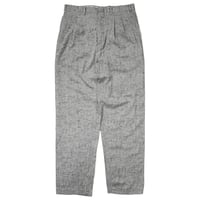 80s- Silver Gray 2 Tuck Slacks