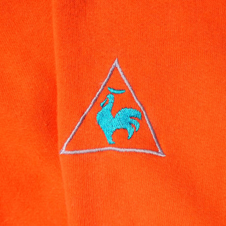 80s "le coq sportif" Nylon switching sweat shirt