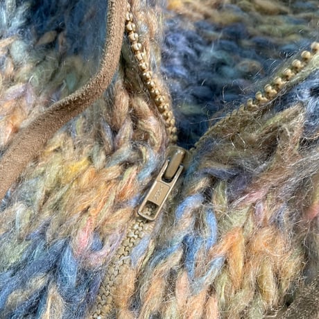 Chunky knit fur Hooded Jacket