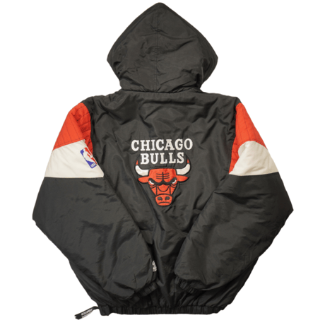 90s "STARTER" NBA official Anorak hoodie / Chicago Bulls