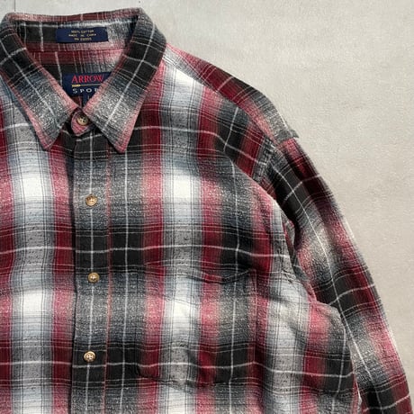 90s "ARROW SPORT" Ombre check Shirt