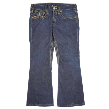 Y2K "TRUE RELIGION" -RAINBOW JOEY - Denim Flare Pants