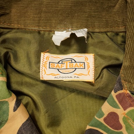 70s "SAFTBAK" Duckhunter Camo(Frog Skin) Hunting Jacket