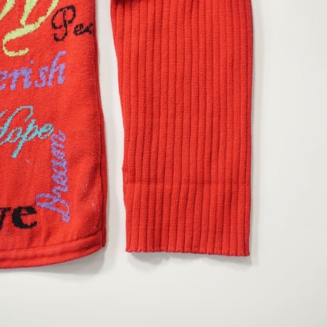90s Y2K Style Cotton Zip Up knit