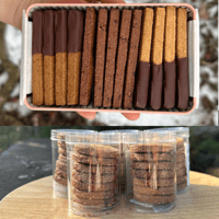 アマゾンカカオのクッキー缶1缶＋はったい粉サブレ2個セット　3／15発送