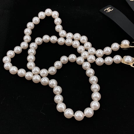 【中古】CHANELシャネル　アクセサリー　ブランドアクセサリー　レディーズ　チェーンベルト　クラシックココマーク　フェイクパール型