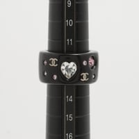 【中古】CHANELシャネル　アクセサリー　ブランドアクセサリー　レディーズ　リング　ラウンド　ラインストーン