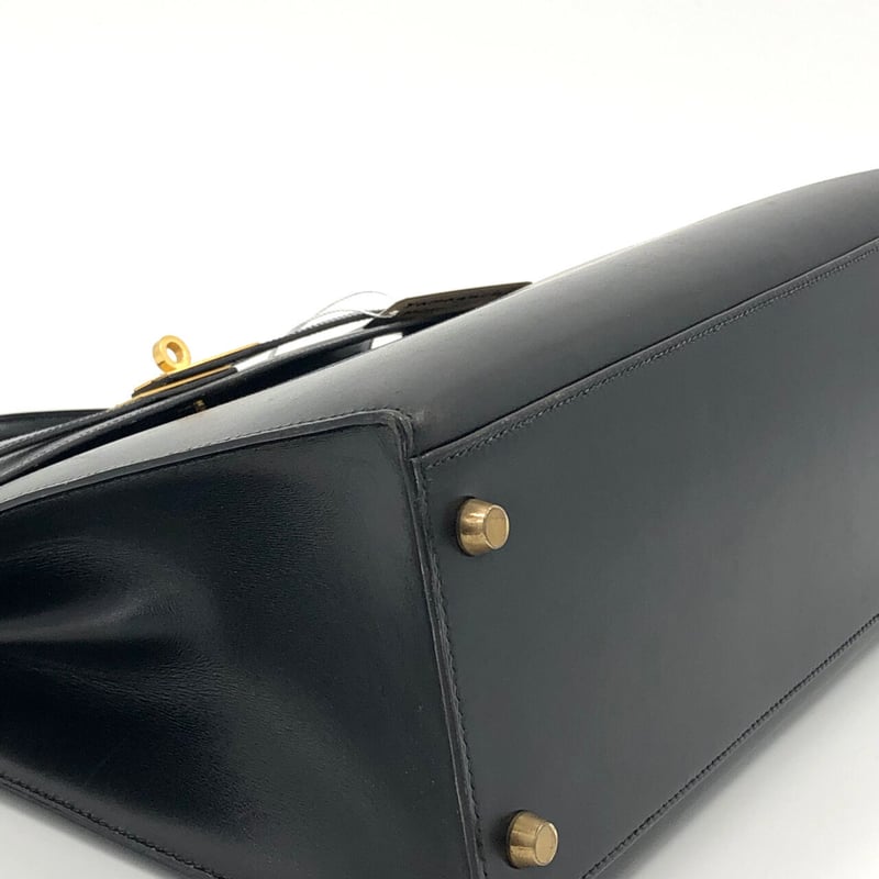 エルメス バーキン32 ボックスカーフ ノワール ゴールド金具 OX エルメス バーキン32 ボックスカーフ ノワール ゴールド金具 OX