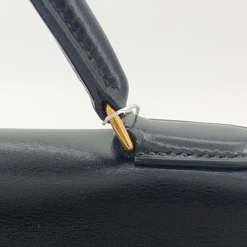 エルメス　箱　32 エルメス ケリー32 ボックスカーフ ノワール ゴールド金具 OO刻