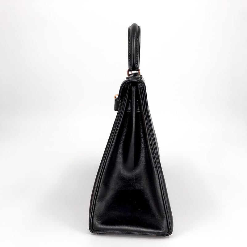 【美品】HERMÈS エルメス ケリー 32 ブラック ゴールド金具 エルメス HERMES ケリー32 外縫い 〇Y刻 ブラック ゴールド金具